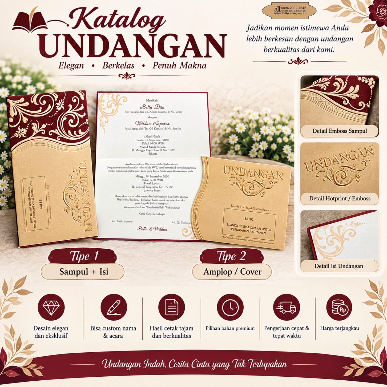 Undangan Custom Premium